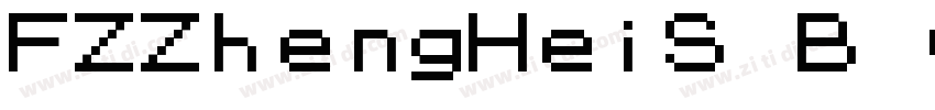 FZZhengHeiS B GB字体转换